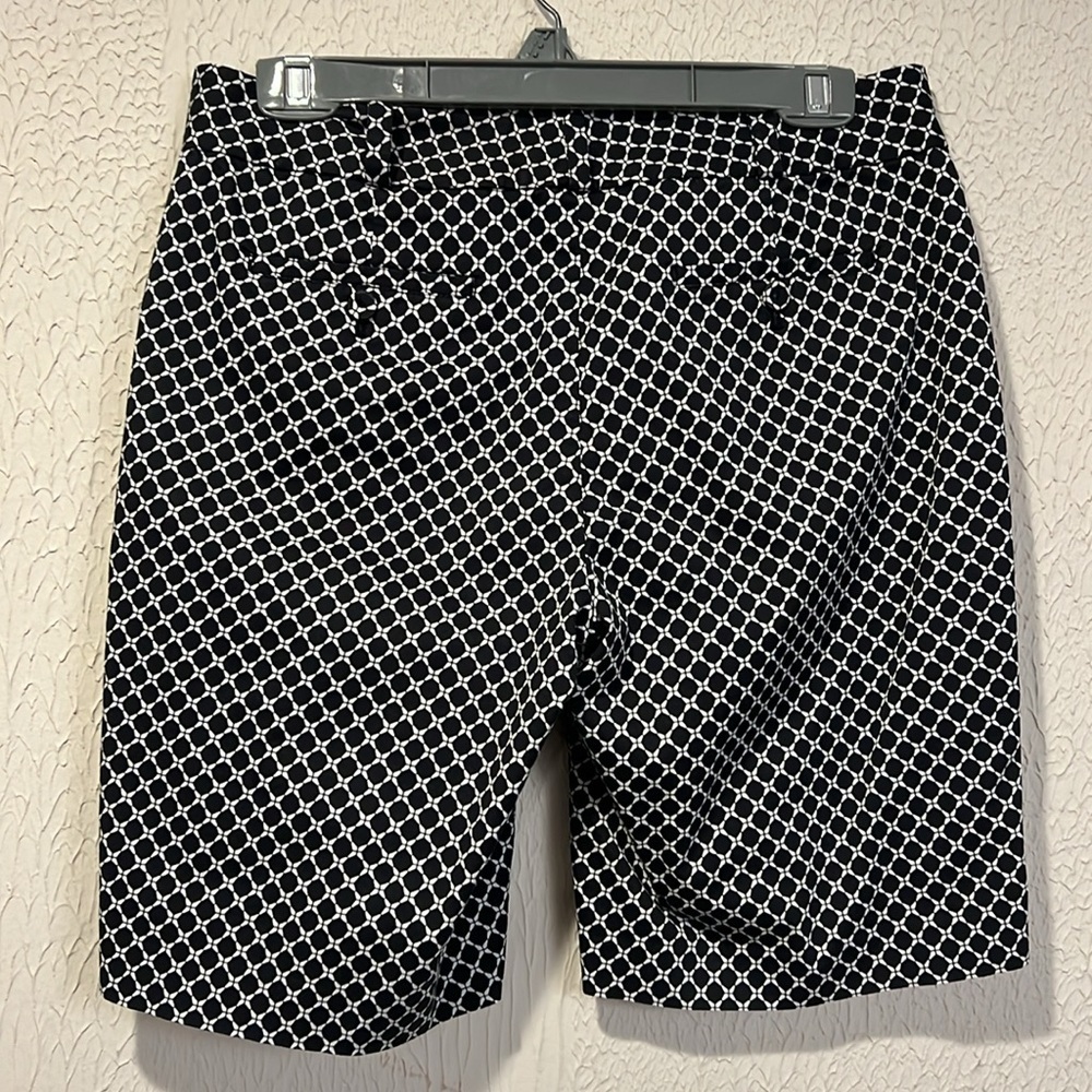 Talbots Black and White Patterned Women Shorts - Picture 7 of 8